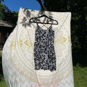 Simple understated Black and White Mini Dress